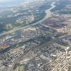 Flugwegposition um 14:52:42: Aufgenommen in der Nähe von Linz, Österreich in 1668 Meter